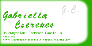 gabriella cserepes business card